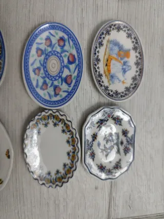 21 Platos Miniatura Cerámica Decorativos