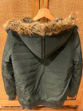 Chaqueta Tommy Hilfiger verde con capucha