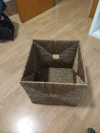 PACK 2 KALLAX + 2 CESTAS RATÁN BRÄNAS (Montadas)