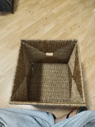 PACK 2 KALLAX + 2 CESTAS RATÁN BRÄNAS (Montadas)