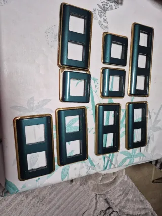 Marcos enchufes, interruptores, conmutadores