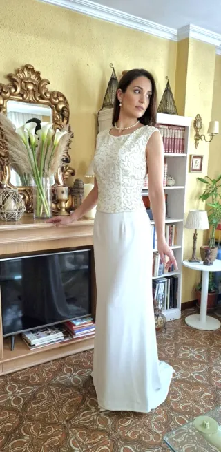 Falda larga elegante para fiesta