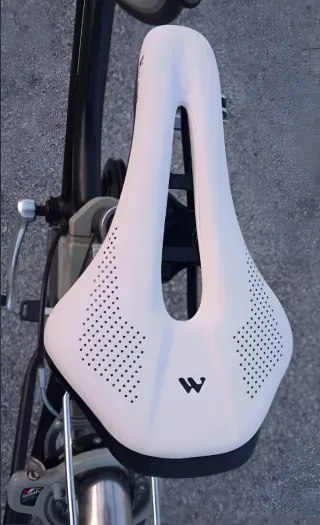 Bicicletta elettrica in bianco e nero