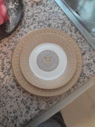 Platos H Porcelana Diseño Mosaico