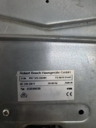 Plancha Grill Bosch PKT375C01/01 Vitrocerámica