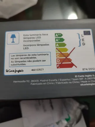 Aplique de pared LED El Corte Inglés