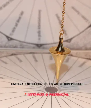 Limpieza de espacios con péndulo