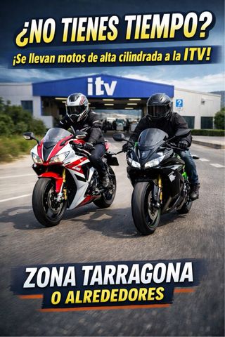 Recogida de Motos alta CC para llevar a la Itv