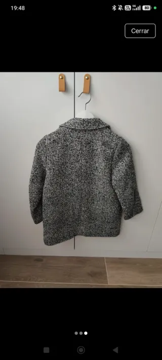 Abrigo Mango niña gris