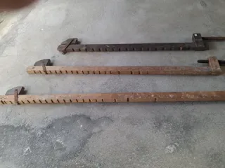 Sargentos de madera antiguos extra largos