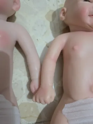 Bambole Reborn in silicone gemelle