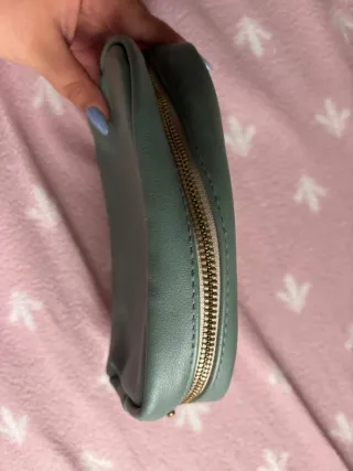 Neceser mujer verde grisáceo 17x13x6