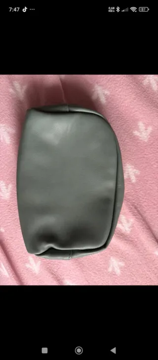 Neceser mujer verde grisáceo 17x13x6