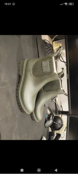 Botas de agua verdes