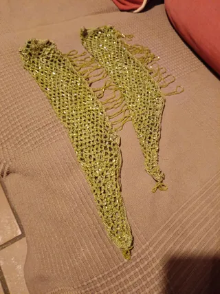 Conjunto Danza Oriental Falda Sirena,top y guantes