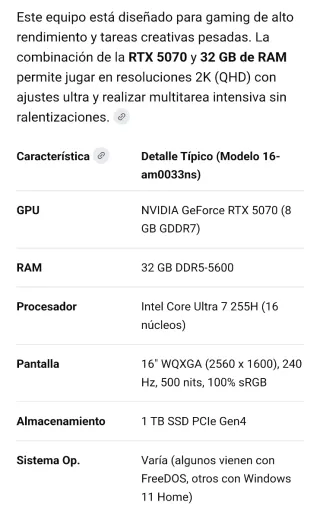 Ordenador Gaming HP Omen 5070