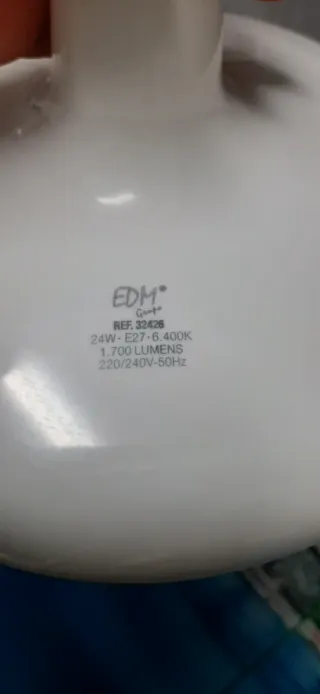 Lámpara Bombilla Blanca