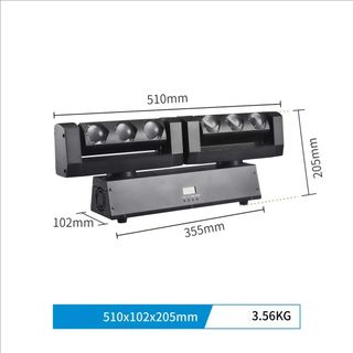 ✅️ Cabeza Móvil Barra Beam 6x20W Led DJ