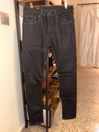 levi’s 519 negro w31 l34 skinny hombre premium