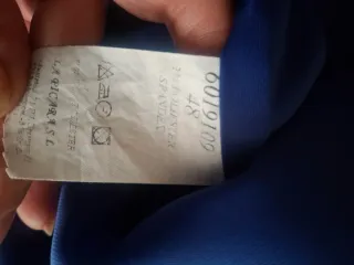 Vestido azul talla 48.  Medidas en descripción