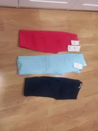 Lote Pantalones mujer tipo loneta de algodon.