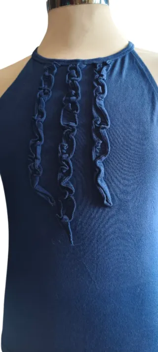 Camiseta tirantes mujer azul