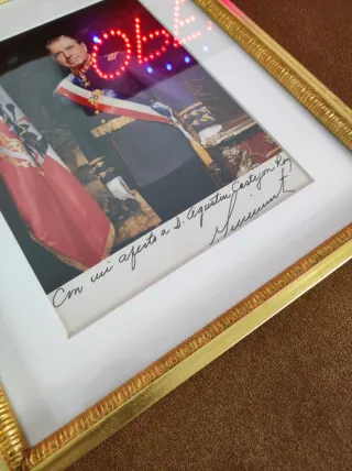 Augusto Pinochet fotografia histórica firmads