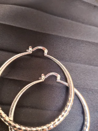 Orecchini a cerchio in argento