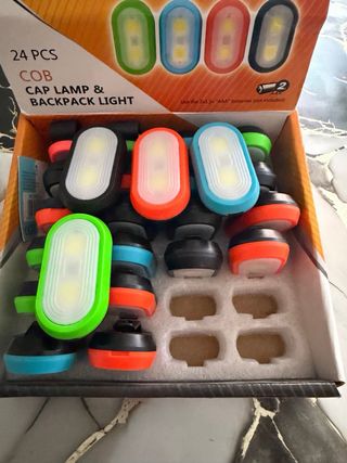 24 Luces LED COB para Gorra y Mochila
