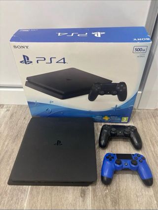 Consola PS4 Slim 500GB Negra + 2 mandos