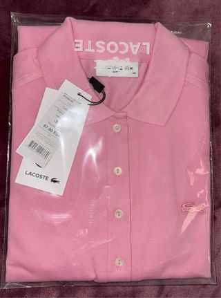 Polo Lacoste Slim Fit rosa