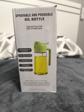 Botella Rociadora Aceite Vidrio 2 en 1