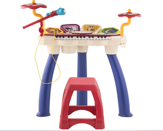 Piano Infantil 2 en 1 con Micrófono y Luces