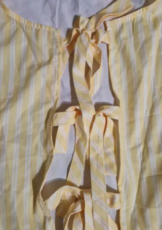 Maglietta donna gialla a righe