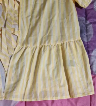 Maglietta donna gialla a righe