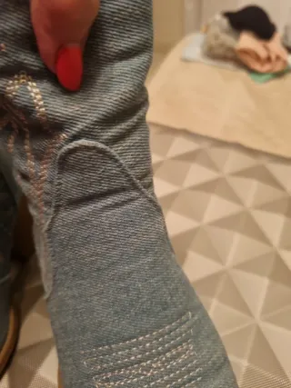 Botas vaqueras cortas denim