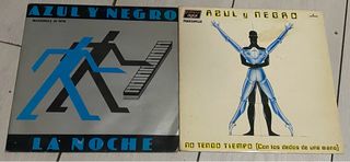 2 Vinilos Azul y Negro Maxisingle