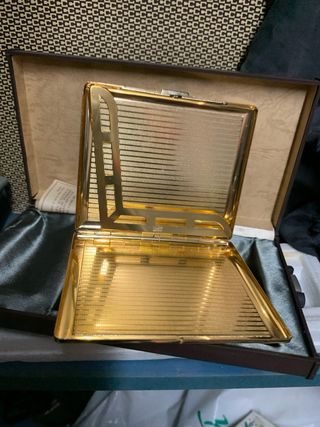 Portasigarette vintage laminato oro