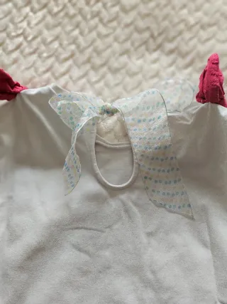 Conjunto infantil perrito y flores