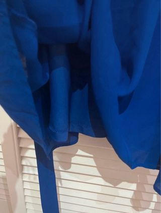 Vestido midi Vila Clothes S azul con lazo nuevo