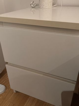 Mesita de noche IKEA Kullen blanca 2 x 40€
