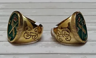 REBAJADO. SELLO ANILLO BAÑO ORO G. CIVIL