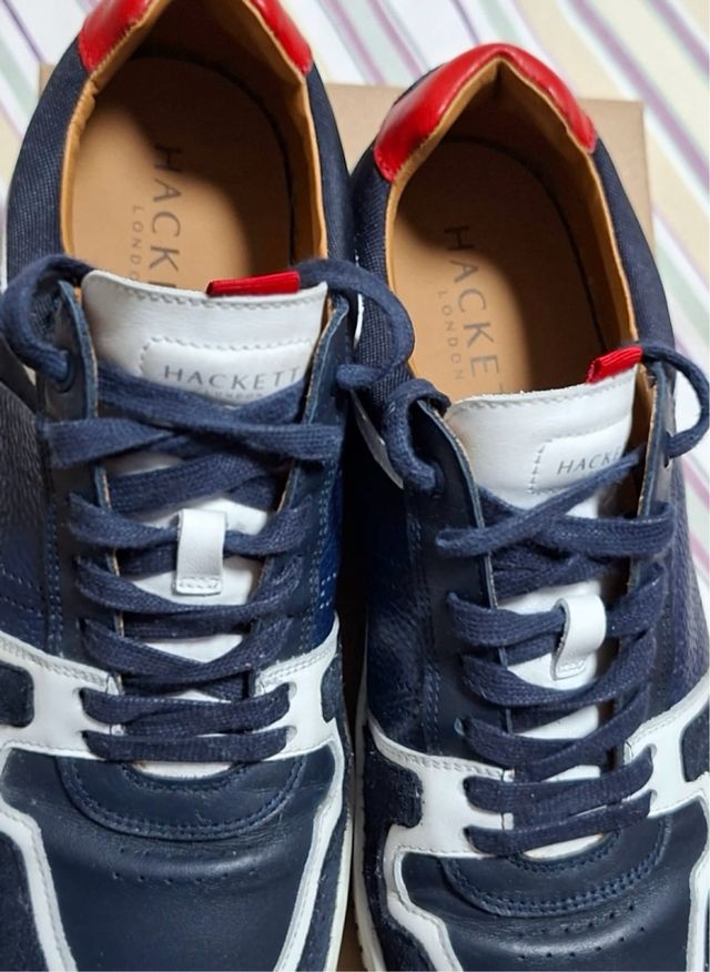 Zapatillas Hackett Hombre Azul/Rojo