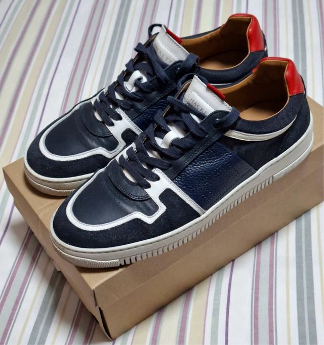 Zapatillas Hackett Hombre Azul/Rojo