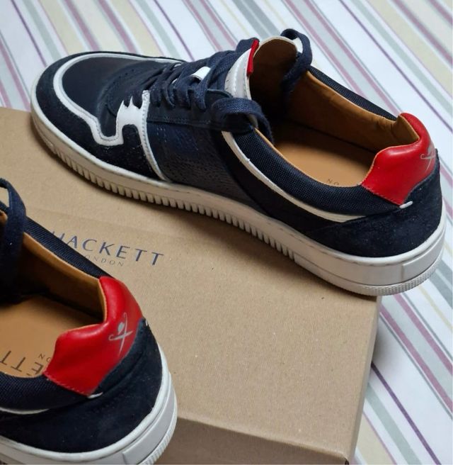 Zapatillas Hackett Hombre Azul/Rojo