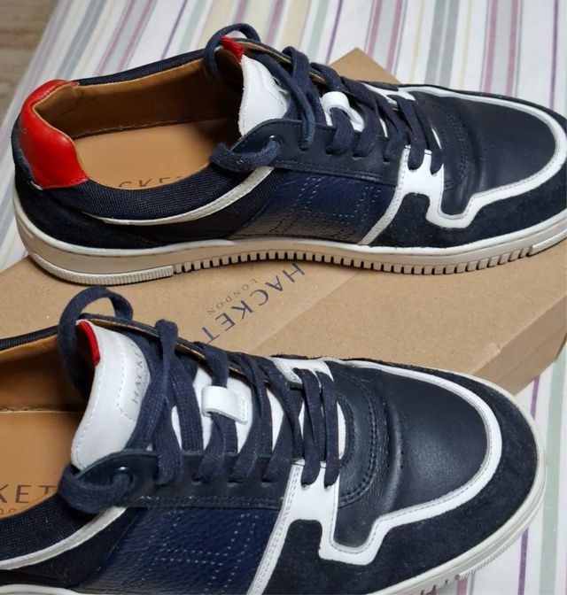Zapatillas Hackett Hombre Azul/Rojo