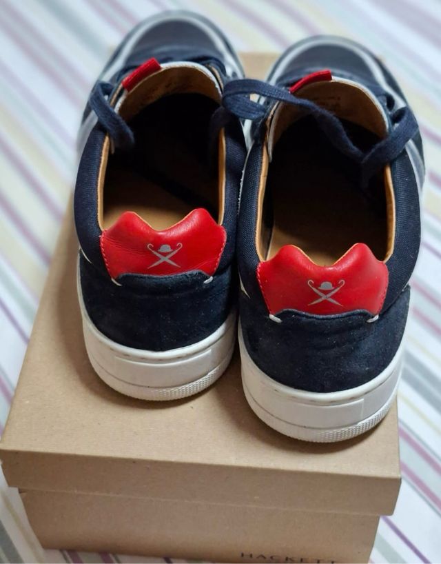 Zapatillas Hackett Hombre Azul/Rojo