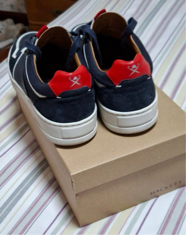 Zapatillas Hackett Hombre Azul/Rojo