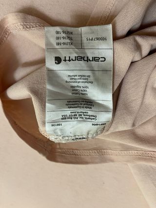 T-shirt Carhartt taschino rosa chiaro XL