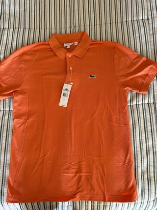 Polo Lacoste Naranja Talla L